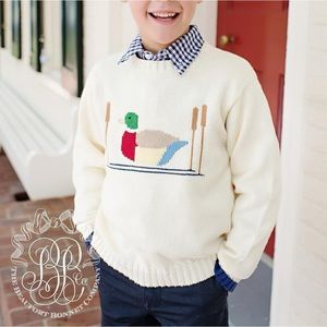 The Beaufort Bonnet Company Cream Sweater with Duck Design